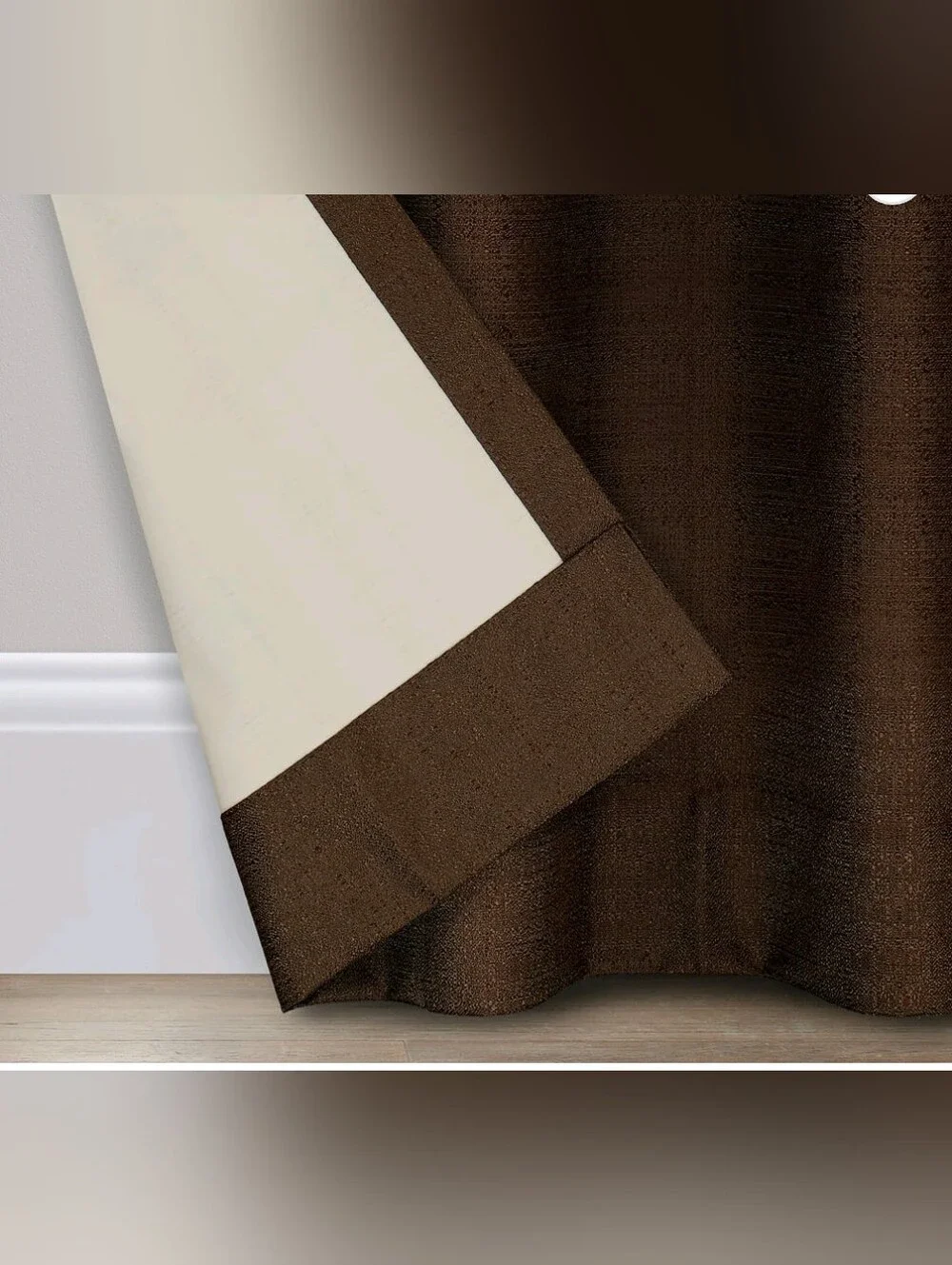 Eclipse Samara Solid Blackout Curtains, Single Curtain Panel, 63 Inch Long Black
